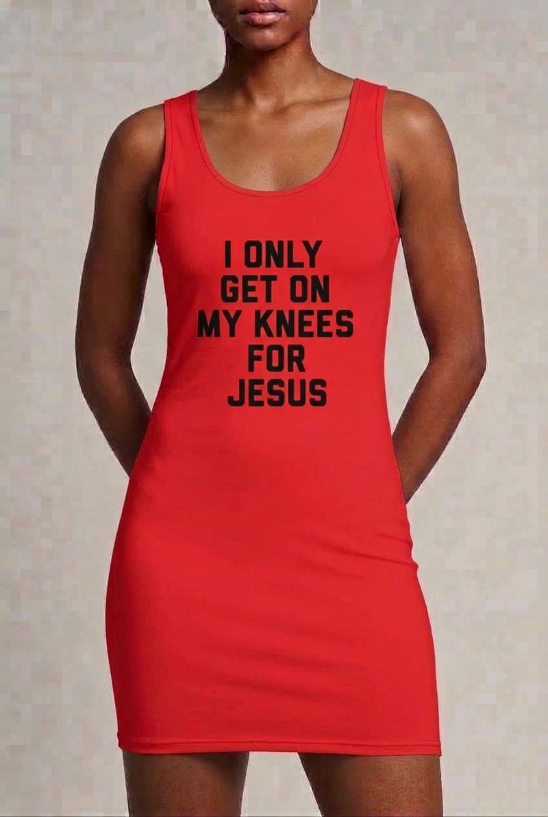 On My Knees For Jesus Dress